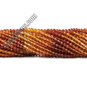 Natural Shaded Carnelian Agate Microfaceted Round Beads Gemstone Beads 4mm 6mm 8mm 10mm 12mm - Furun Gems Co., Limited - China
