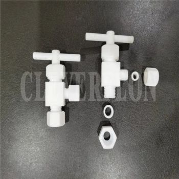 High performance Standard and Custom PTFE Needle Valves Origin China Trademark none Driving Mode Manual Temperature - Guangzhou Cleverflon New Material Technology Co., Ltd - China