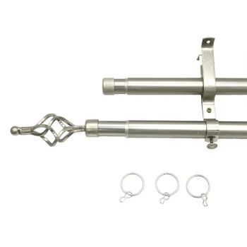 Window Hardware Accessories 25-28mm Telescopic Roman Curtain Rods - Lanxi Kingway International Trade Co., Ltd. - China