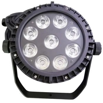 Outdoor Waterproof 9PCS*10W 4in1 RGBW Mini LED Flat PAR Can Stage Light for DJ Disco Club Wedding Party Show Event Church Theater - Guangzhou XFAN Lighting Technology Co., Ltd. - China