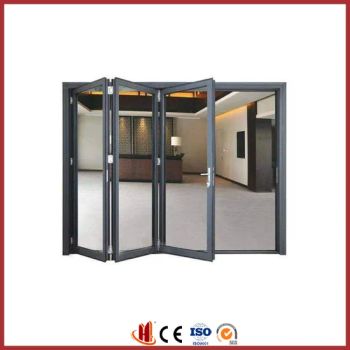Modern Design Slide Glass Portable System Accordion Aluminum Bi Fold Doors - Jiangxi Huasheng Aluminum Co. Ltd - China