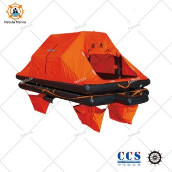 Solas Approved Marine 6 Persons ISO Yacht Life Rafts Origin China Approval CCS/Ec Trademark Nebula Material Neoprene HS Code - Zhenjiang Nebula Marine Equipment Co.,Ltd. - China
