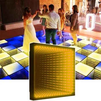RGB LED Dance Floor 3D Mirror 1R1B 16mm 500mm 15W IP65 31CH DMX512 50x50x7cm - ShenZhen ibestwork Technology Co., Ltd. - China