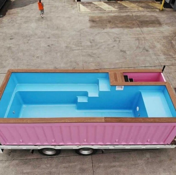 Swimming Pool Containers / Pink 20 Ft Container Pool - senesie mfg llc - United States