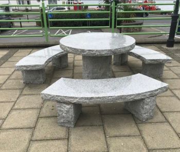 Natural Granite Limestone Sandstone Park Garden Table Benches and Chairs for Sales - XIAMEN SRS TRADING CO., LTD. - China