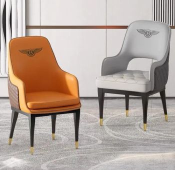 New Italian Modern Design Home Restaurant Hotel Dining Room Chair PU Leather Wooden Frame Dining Armchair - Foshan Sun Gold Furniture Co., Ltd. - China