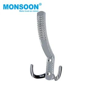 Furniture Accessories Heavy Duty Closet Kitchen Bathroom Wall Mounted Robe Double Prong Towel Wardrobe Hook Metal Hat Coats Clothing Hanging Hook - Monsoon Import Export (Guangzhou) Limited - China