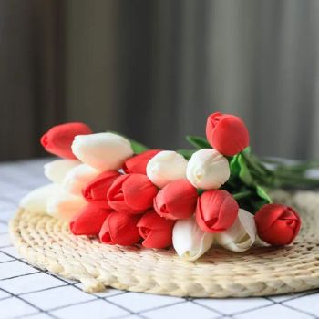Artificial Silk Flowers Fake Tulips Flowers for Mother's Day Easter Valentine’ S Day Gifts in Home Kitchen Wedding Dining Table Decorations - SHAOXING OURUIDE TECHNOLOGY CO., LTD. - China