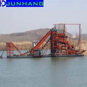 200cbm/Hour Bucket Chain Dredger for Gold Mining with Gold Washing Equipment - Qingzhou Junhang Environmental Protection Technology Co., Ltd. - China