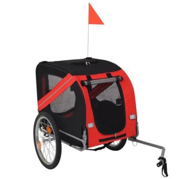 Bicycle Travel in Steel Frame Folding Dog Bike Trailer Pet Cart Carrier - Qingdao Workercare Tools Manufacture Co., Ltd. - China