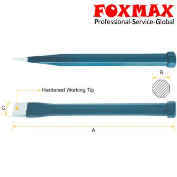 Wood Carving Cold Breaker Hex Flat Chisel Punch (FXC-06) Grade DIY Origin China Trademark OEM Condition New Color - Suzhou Foxmax Tools Co., Ltd. - China