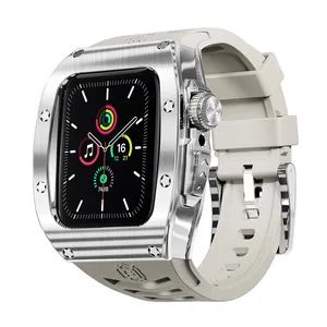 for Appe Watch Bands 49mm Soft Silicone Wristband Strap with Stainless Steel Watch Screen Case for iWatch Series 10 9 Ultra Se - Guangzhou Ningbing Electronic Technology Co., Ltd. - China