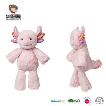 Girls Pink Soft Plush Stuffed Animal Toys Cute Axolotl Custom Plush Toy - Zaozhuang Huasheng Toys Co., Ltd. - China