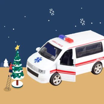 Kids Vehicle Toys Lights Car Model Die Cast Children Trucks Diecast Ambulance Toy - Wenzhou Simple leather Co., Ltd. - China