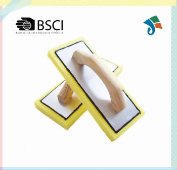 Swiss Cheese Sponge Aluminum Backing Float Trowel Foam with Wood Handle - Changsha Jose Trade Co., Ltd. - China