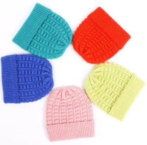 Adult Customized Solid Color Squard Rib Knitting Stretch Knitted Hat - YiWu OuYe Accessories Co., Ltd. - China