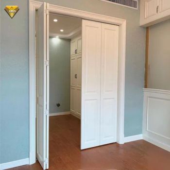 Home Double Interior Folding Doors Soundproof Wooden Bifolding Door Bedroom Partition Accordion Doors - Foshan City JBD Home Building Material Co., Ltd. - China