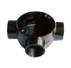 3 Way CI Conduit Fittings Material Cast Iron Size In Millimeters 20, 25, 32, 40, 50 Size In Inches 0.75, 1", 1.25", 1.5", - Akg Steel Industries - India