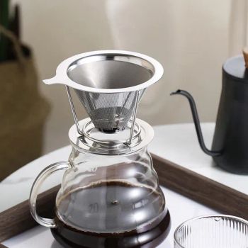 Barista-Recommended Stainless Steel Pour Over Coffee Filter Funnel - Anping County Yaoan Wire Mesh Products Co., Ltd. - China