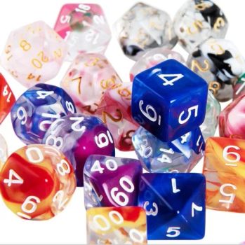 Customized Polyhedral Acrylic Dice Casino Dice Board Game Ludo Game Digital Dice - HK CHIC INDUSTRY CO., LIMITED - China