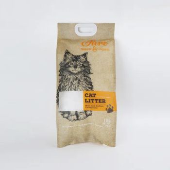 Flat Bottom Pouch Custom Aluminum Foil Food Grade Zip Lock Plastic Package Side Gusset Kraft Paper Stand up Doypack for Pet Food and Cat Litter - Qingdao Giant Packaging Co., Ltd. - China