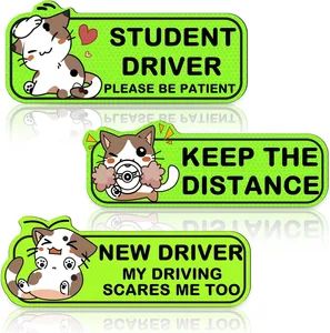 Car Magnetic Safety Sign Sticker, New Driver Please Be Patient Keep Reusable Bumper Car Sticker - Anhui Lulang New Material Technology Co., Ltd. - China