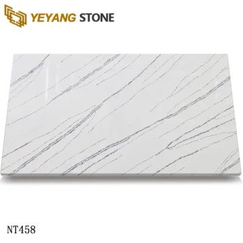 Engineered Linear Marble-Veined Quartz Stone Slabs for Kitchen Countertops - Xiamen Yeyang Import & Export Co., Ltd. - China