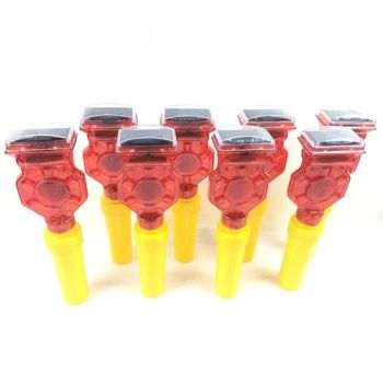 2024 Solar Power Supply Plastic LED Torch Lamp Flashing Road Safety Lights Traffic Barricade Signal Warning Light - Xiamen Bright Import and Export Co., Ltd. - China