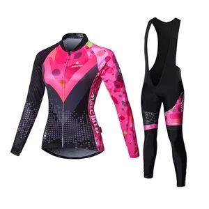Women Sublimated Sleeves Cycling Jersey and Bib Type Uniform label Regular Usage Cycling Gender Women's Size Customized Sample - Foshan Dopoo Sportswear Co., Ltd. - China