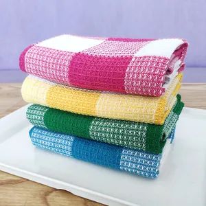 Custom Logo Waffle Kitchen Hand Towels Dish Cloth Highly Absorbent Napkins Placemats Cleaning Drying Tea Towel for Dining Table - Huaian Goodlife Textile Co., Ltd. - China