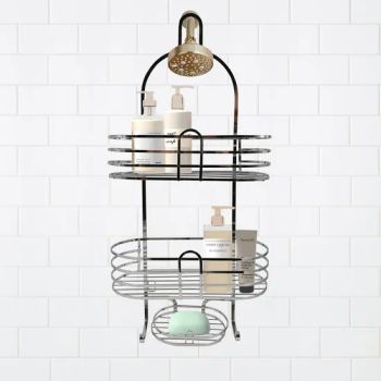 Aluminum Bathroom Shelves Shampoo Storage Rack Shower Caddy - Jiangmen Baolongxi Co., Ltd. - China