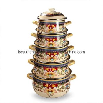 Full Deco Camping Kitchen Enamel Turkey Pot for Sale in Set - ZHOUKOU BEST KITCHENWARE CO., LTD. - China