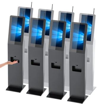21.5" Digital Sigange Hand Sanitizer Dispenser Temperature Sensors Kiosk Advertising Players - Shenzhen P & Y Technology Co., Ltd. - China