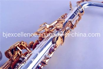 Wind Instruments Eb OEM Silver Plated Double Arms Imported Accessories Alto Saxophone ASAL 826  - Beijing Excellence Musical Instruments Co., Ltd. - China