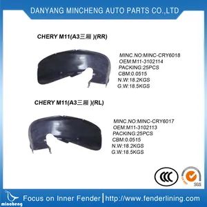 Car Body Parts Liner Inner Fender for Chery Origin China Material ABS Trademark other Application Car Model NO. MCC009 Seaport - Danyang Mincheng Autoparts Co., Ltd. - China