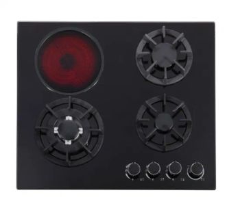 Home Appliance Tempered Glass Built-in Cooktops 4 Burners Hybrid Stove 3 Gas 1electric Ceramic Cooker Hob Electric Gas Stove - Foshan Zerra Appliance Co., Ltd. - China