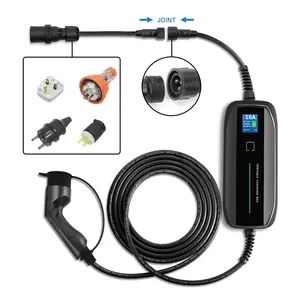 10 16A SAE 62196 2 EV Charging Box EV Home Charger for Elecrtric Cars with LCD Cee Plug - BESEN INTERNATIONAL GROUP LIMITED - China