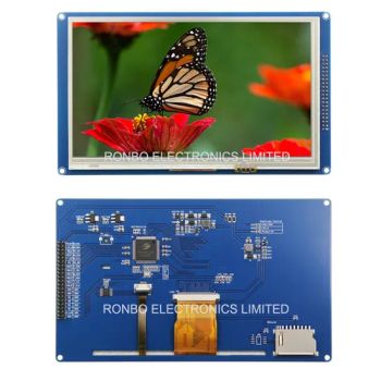 MCU Port Resistive Touch PCB Board 7.0 Inch Graphic 800X480 DOT-Matrix LCD Modules - RONBO ELECTRONICS LIMITED - China