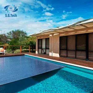 Retractable Swimming Pool Cover Safety Electric Automatic Pool Cover - Guangdong Water Crown Environment Technology Co.,Ltd. - China