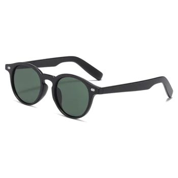 Retro Round Shape Metal Rice Nail Decoration Polarized Smoke Lenses UV400 Protection Unisex Sunglasses - Raymio Eyewear Co., Ltd. - China