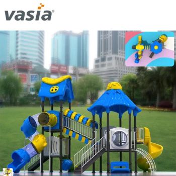 Children Park Outdoor Playground Plastic Slide Play Set Brand Vasia Condition New Age 3-12 Years Trademark vasia Specification - Huaxia Amusement Co., Ltd. - China