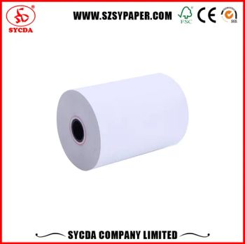 Paper Core Cash Register Paper Roll Thermal Paper 48GSM Layer 1 Image Black OEM Welcome Origin China Trademark SY Model NO. SY055 - Sycda Company Limited. - China