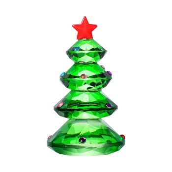 Stunning Green Crystal Christmas Tree Crafts for Holiday Decor - Yiwu Justsy Imp & Exp Co., Ltd. - China