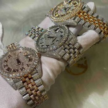 CZ Watche Moissanite Watch Vvs Starry Sky Watch Machine Detectable Mechanical Diamond Watches Men Luxury Bewell Skeleton Stainless Steel Wrist Watch - Anqing Fuyao E-Commerce Co., Ltd. - China