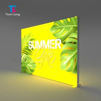 Tianlang 20mm Advertising Lightbox Backlit Back Wall LED Light Box Displays Mobile Exhibition Stand LED Roll up - Shenzhen Tianlang Advertising Media Co., Ltd. - China