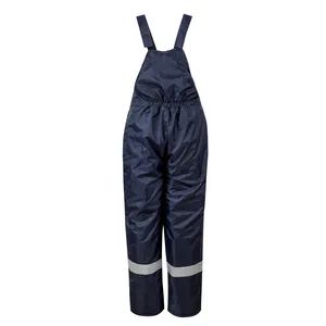 Winter Safety Work Trousers Custom Hi Vis Reflective Multi Pocket Bib Pants for Cold Weather - Fuzhou Rongyuanda Garment Co., Ltd. - China