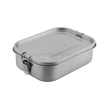 Stainless Steel Food Tray Lunch Box with Lid Dishes Plates Compartment Food Tray - Jiangmen Xinxin Houseware Co., Ltd. - China