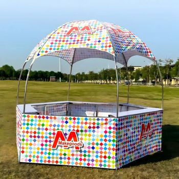 Customizable Outdoor Advertising Tent Hexagonal Stall 1Y Waterproof MOQ1 15D - Guangzhou Kinglaiky Industrial Ltd. - China