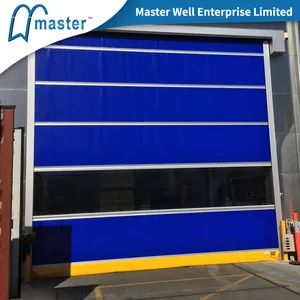 Automatic Open and Close High Speed Dock Doors Color Blue HS Code 7308 Trademark Master Safety Class IP55 Open Style - Master Well Enterprise Limited - China
