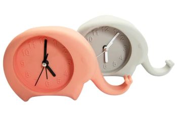 Promotional Cartoon Elephant Shape Fluorescent Color Silicone Desk Alarm Clocks - Xiamen Flying Silicone Rubber Co., Ltd. - China